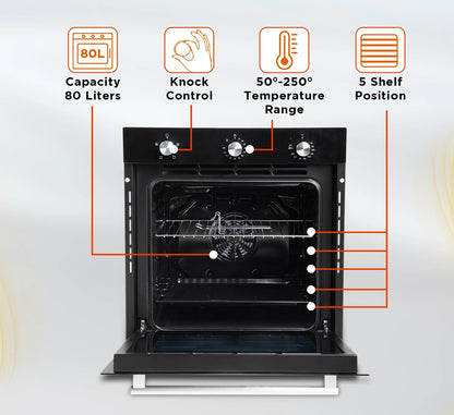 Faber Built In Oven FBIO 80L 4F BK