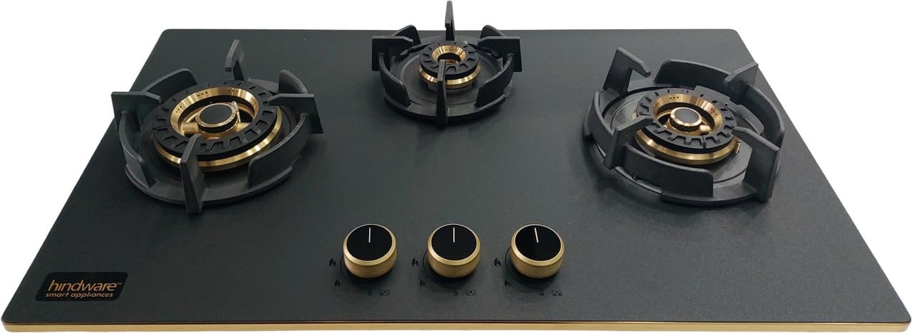 Hindware Ivana 3 Burner Built in Hob 75CM