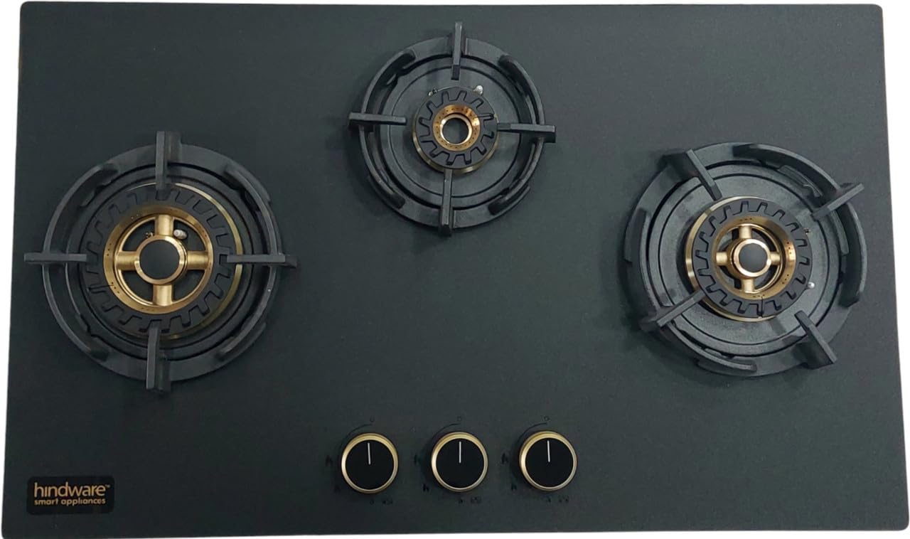 Hindware Ivana 3 Burner Built in Hob 75CM