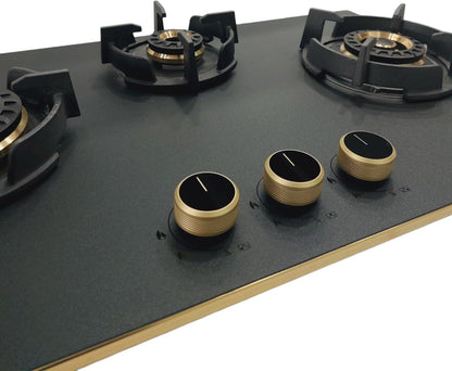 Hindware Ivana 3 Burner Built in Hob 75CM
